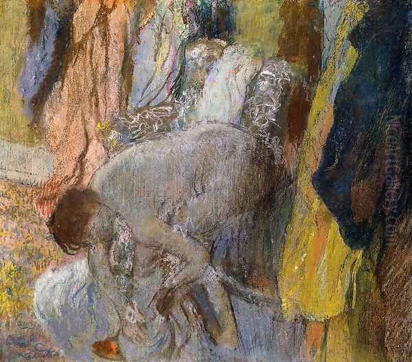 Woman Washing Her Feet - view 1