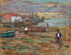 Teia, Barcelona, 1937)
 Pescadores En La Playa.