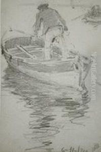 . Pescador En La Barca..