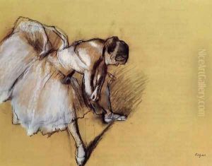 Dancer Adjusting Her Slipper by Edgar Degas