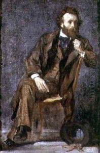 Portrait of Gustav Moreau (1826-98) by Edgar Degas