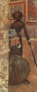 Mary Cassatt and her Sister at the Louvre 1885 by Edgar Degas