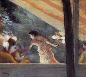 At the Cafe des Ambassadeurs by Edgar Degas