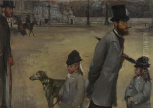 Place de la Concorde, 1875 by Edgar Degas