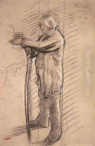 Portrait of the dancer Jules Perrot, 1975 by Edgar Degas