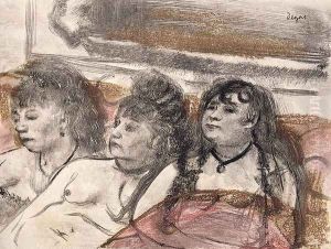 Illustration from 'La Maison Tellier' , 1933 by Edgar Degas