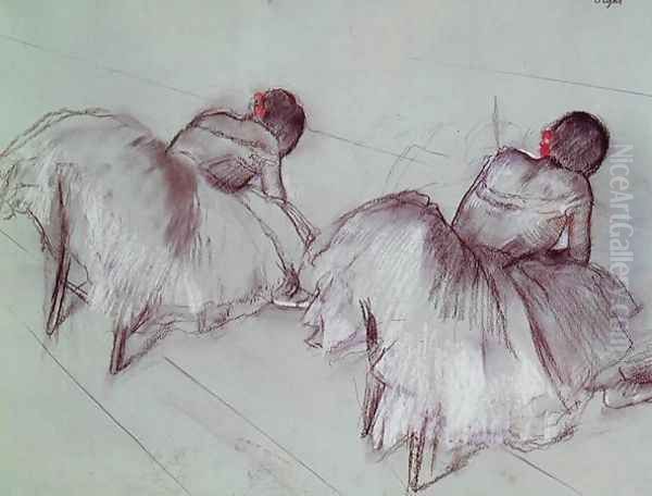 Two Ballet Dancers Resting - view 1