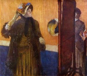 At the Milliner's 1882 by Edgar Degas