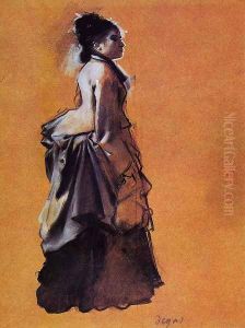 Young Woman in Street Dress by Edgar Degas