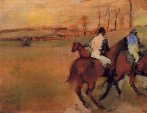 Horses and Jockeys by Edgar Degas
