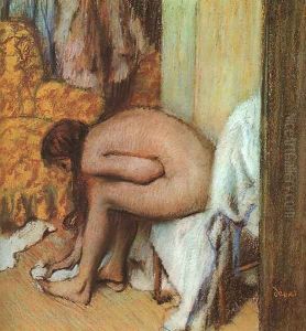 After the Bath- Woman Drying her feet 1886 by Edgar Degas