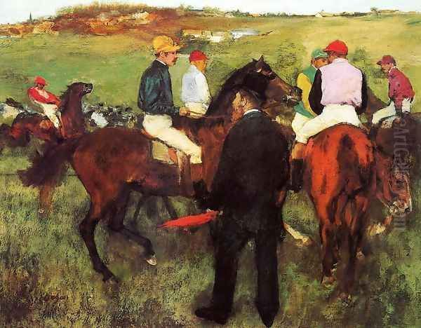 Racehorses at Longchamp I - view 1