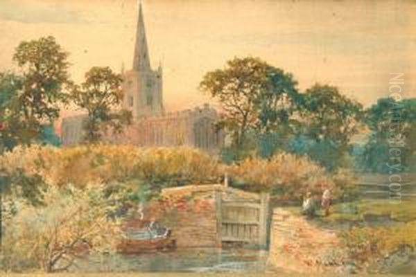 Stratford Church And Lock - view 1