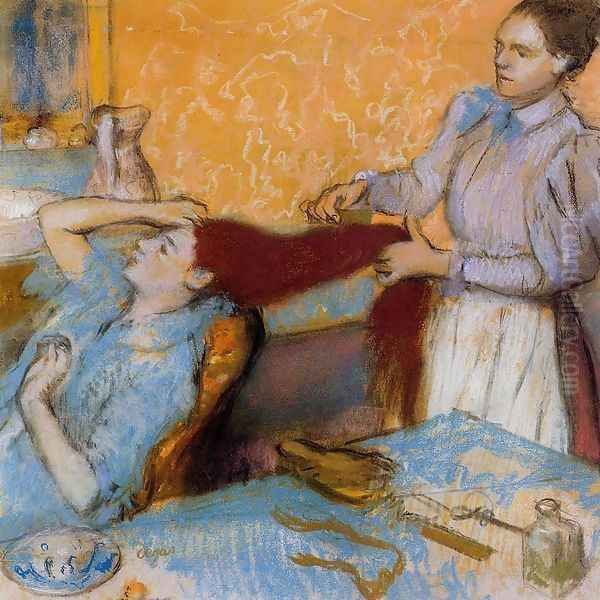 Woman Having Her Hair Combed I - view 1