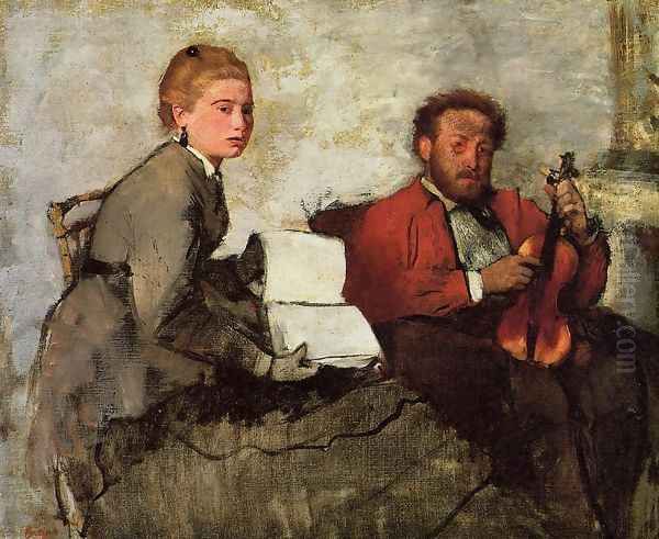 Violinist and Young Woman, c.1871 - view 1