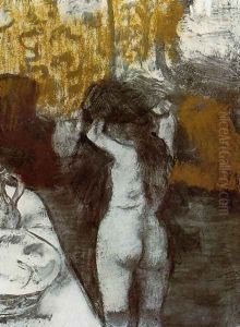After the Bath III by Edgar Degas