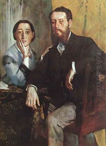 The Duke and Duchess Morbilli 1865 by Edgar Degas