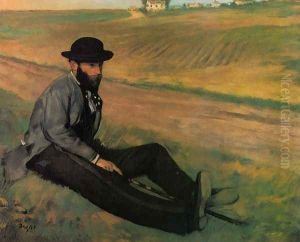 Eugene Manet (Brother to Edouard Manet by Edgar Degas