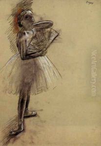 Dancer with a Fan I by Edgar Degas