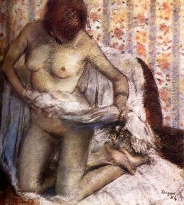 After the Bath, 1884 by Edgar Degas