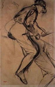A Jockey by Edgar Degas