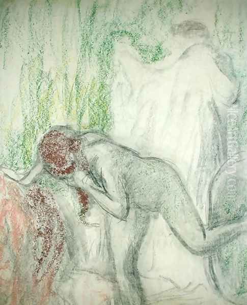 Nude getting out of the Bath - view 1