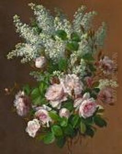 Still Life With Roses And Lilacs