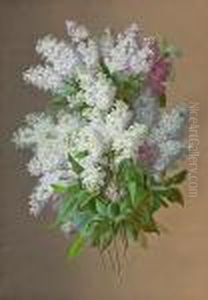 Floral Still Life With Lilacs by Raoul Maucherat de Longpre