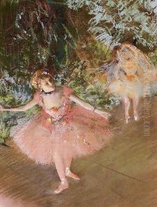 Dancer on Stage by Edgar Degas