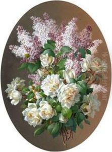 Roses And Lilacs" by Raoul Maucherat de Longpre