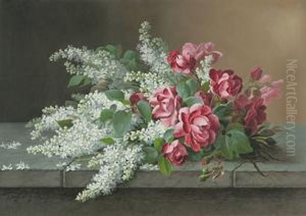 Still Life Of Lilacs And Roses - view 1