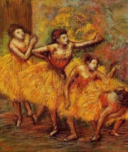Four Dancers III by Edgar Degas