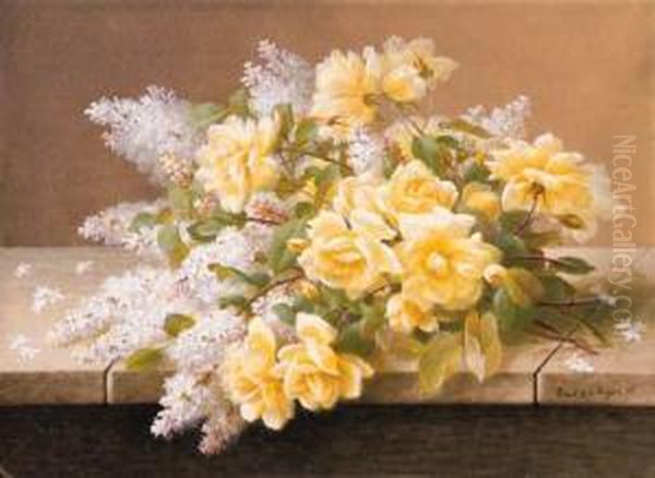 White Lilacs And Roses - view 1