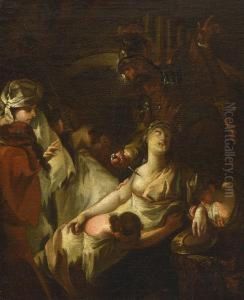 Die Opferung Der Tochter Jephtes by Franz Anton Maulbertsch