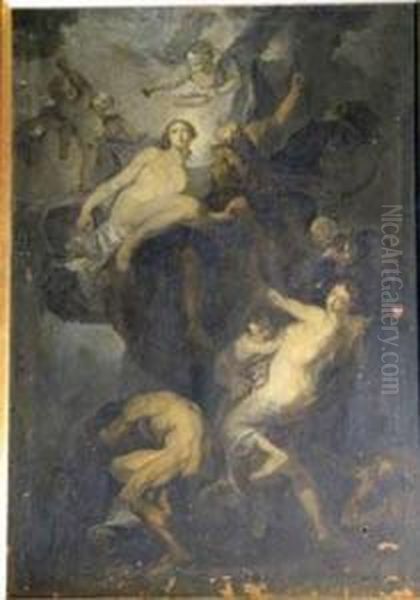 Bozetto Of The Painting Allegory Of The Arts - view 1