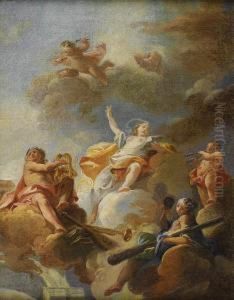 Triumph Of The Arts: Modello For A Ceiling Decoration Triumph Of The Arts: Modello For A Ceiling Decoration