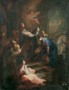 Die Darstellung Christi Im Tempel. by Franz Anton Maulbertsch