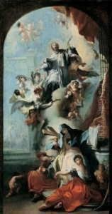 Die Himmelfahrt Des Heiligen 
Johannes Nepomuk, Des Schutzpatrons Von Bohmen. Entwurf Fur Ein 
Altarbild.