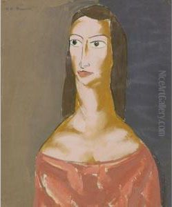 Head Of A Girl by Alfred Henry Maurer