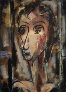 Portrait Of A Girl by Alfred Henry Maurer