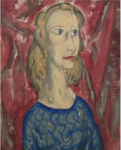 Young Woman In Blue