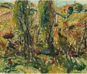Landscape With Two Trees by Alfred Henry Maurer
