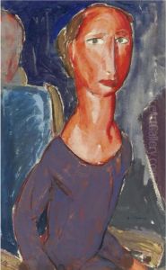 Untitled (head) by Alfred Henry Maurer