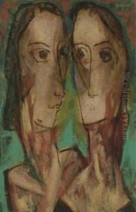 Two Heads by Alfred Henry Maurer