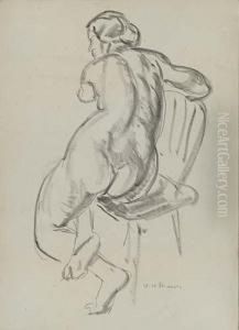 Female Nude by Alfred Henry Maurer