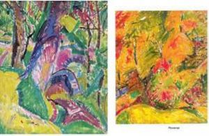 Bridge Landscape #2: A Double-sided Painting by Alfred Henry Maurer