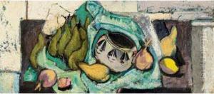 Still Life With Pears And Indian Bowl