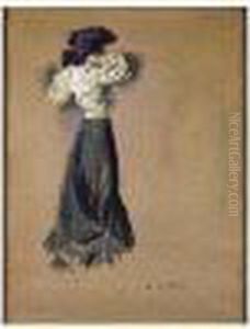 Elegante Au Chapeau Bleu by Alfred Henry Maurer