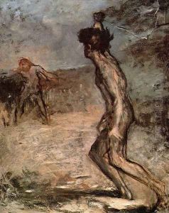 David and Goliath, c.1857 by Edgar Degas