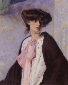 Woman With A Pink Bow Woman With A Pink Bow